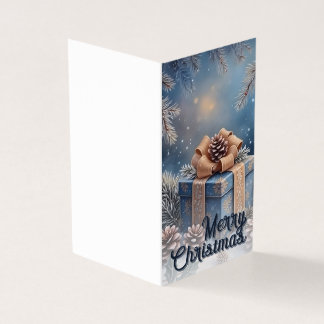 Magical Winter Merry Christmas Gift Scene