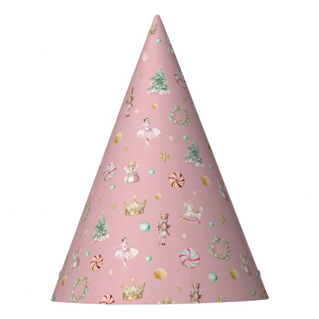 Magical Winter Onederland Nutcracker Party Hat (Front)