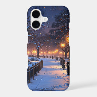Magical Winter Snow Art iPhone 17 Case Mate