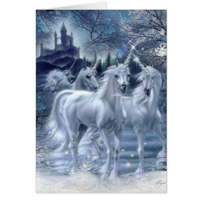 Magical Winter Unicorn Fantasy (Front)