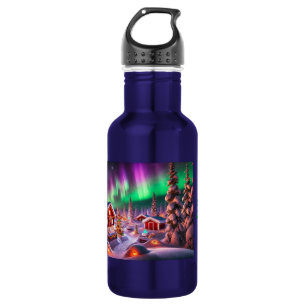 Magical Winter Wonderland: Santa's Village 532 Ml Water Bottle
