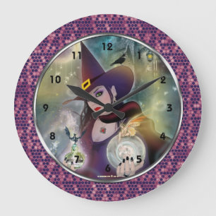 Magical Witch art Wall Clock