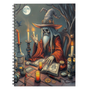 Magical witch man notebook