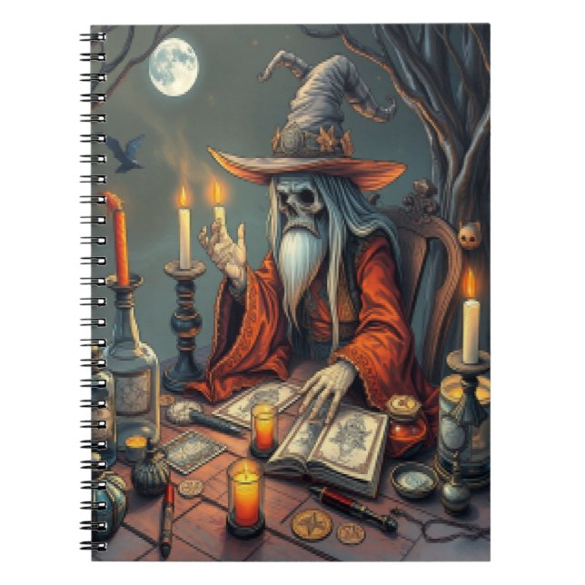 Magical witch man  notebook (Front)