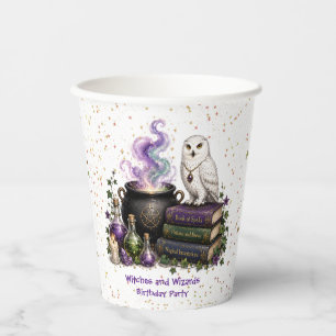 Magical Witches & Wizard Birthday Party Paper Cups