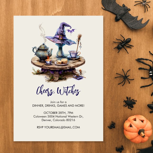 Magical Witch's table Halloween Invitation (Creator Uploaded)