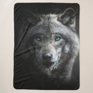 Magical wolf art_dd26aac87785c6b3f471f851356f9c76_ sherpa blanket