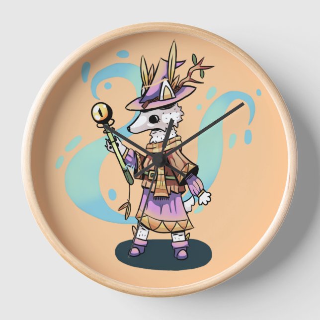 Magical wolf clock (Front)