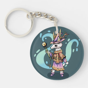 Magical wolf key ring