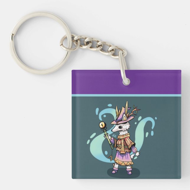 Magical wolf key ring (Front)