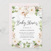 Magical Wonderland Greenery Blush Baby Shower