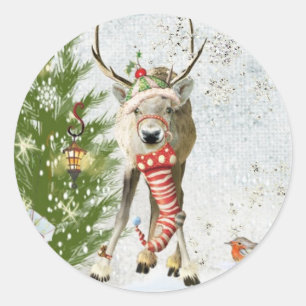 Magical Woodland Christmas Baby Reindeer Seals