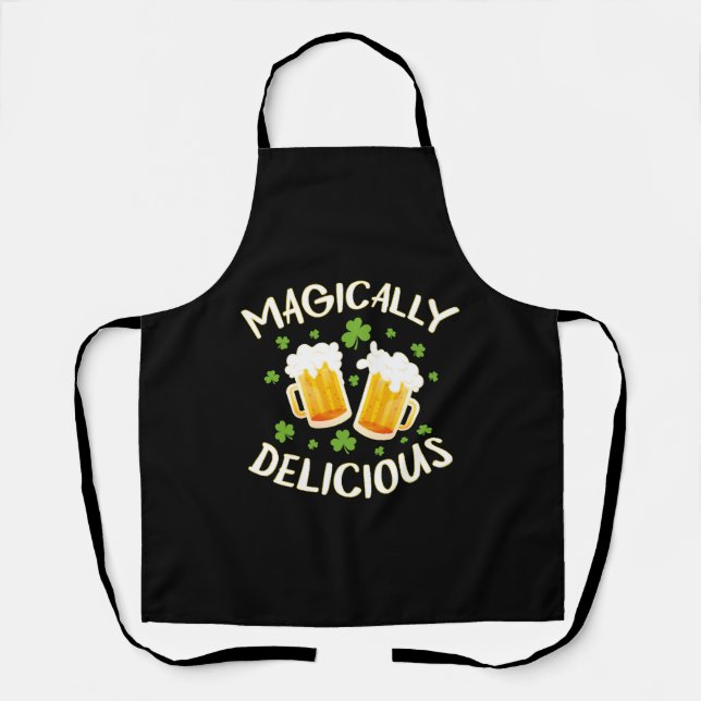 Magically Delicious Beer Drinking Irish Team St Apron (Front)
