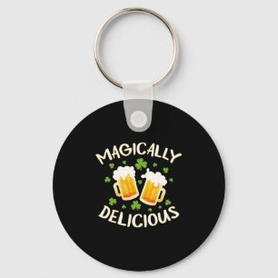 Magically Delicious Beer Drinking Irish Team St Key Ring