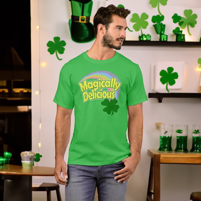 Magically Delicious Rainbow T-Shirt (magically delicious st patricks day lucky charms tshirt)