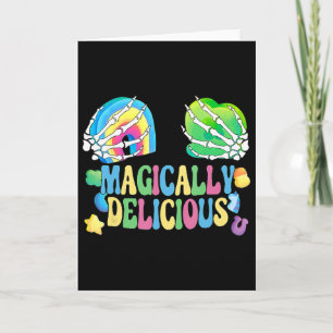 Magically Delicious Shamrock Breast St Patricks Da Card