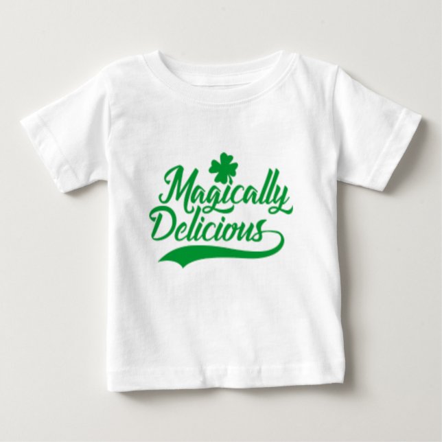 Magically Delicious St. Patrick's Day Baby T-Shirt (Front)