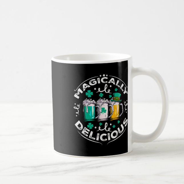 Magically Delicious St Patricks Day Drinking Beer  Coffee Mug (Right)