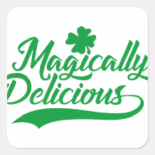 Magically Delicious St. Patrick's Day Square Sticker