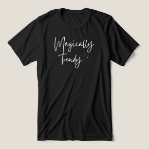 Magically Trendy with Wand, Stars & Sparkles White Tri-Blend Shirt
