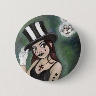 magician 6 cm round badge