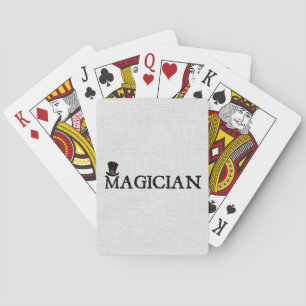 Magician and Hat Playing Cards