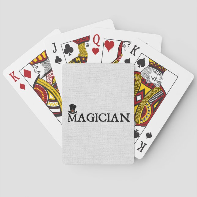Magician and Hat Playing Cards (Back)