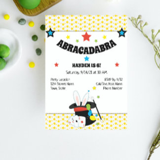 Magician Birthday Invitation