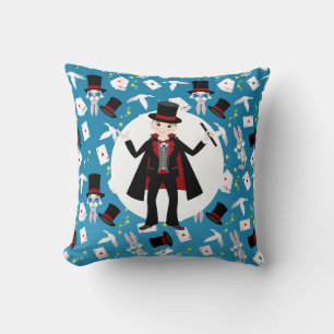 Magician Boy Show Birthday Party Cushion