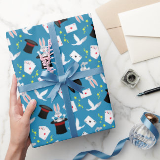 Magician Boy Show Birthday Party Wrapping Paper