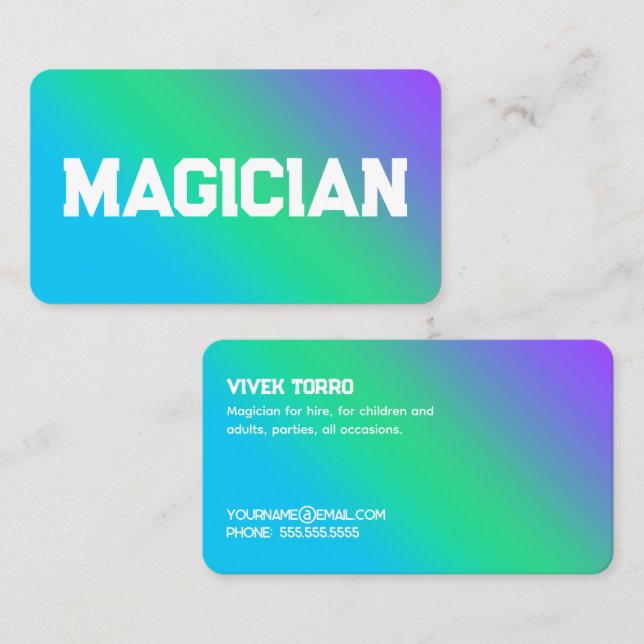 Magician Business Card (Front/Back)