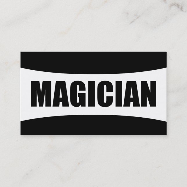 Magician Business Card (Front)