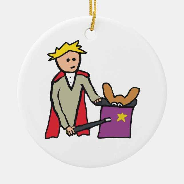 Magician Ceramic Ornament (Front)