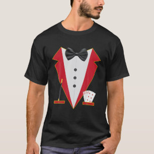 Magician Costume Halloween Magic Show Men Women Ki T-Shirt