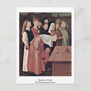 Magician Detail By Hieronymus Bosch Postcard