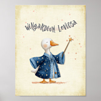 Magician Duck Printable Poster