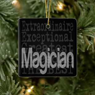 Magician Extraordinaire Ceramic Ornament