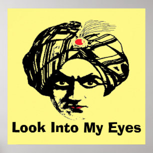 Magician Face, add text Poster