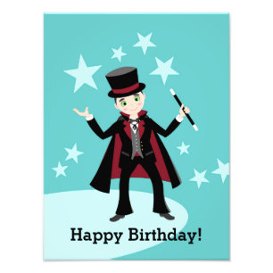Magician Kid Birthday Party Photo Print