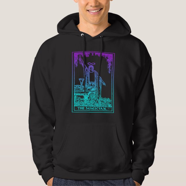 Magician Pastel Goth Tarot Card in Colour  Tarot Hoodie (Front)