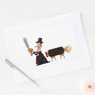 Magician Performing Rectangular Sticker
