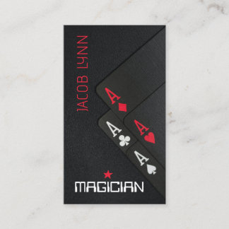 Magician Poker Business Card