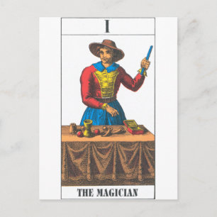 magician postcard