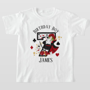 Magician Seventh Birthday Shirt Magic birthday