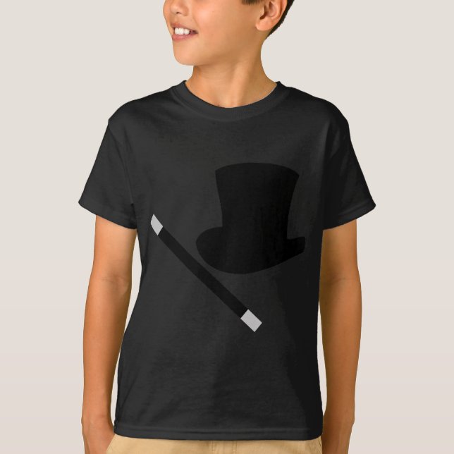 magician top hat and magic wand (Front)