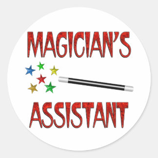 Magicians Assistant Classic Round Sticker