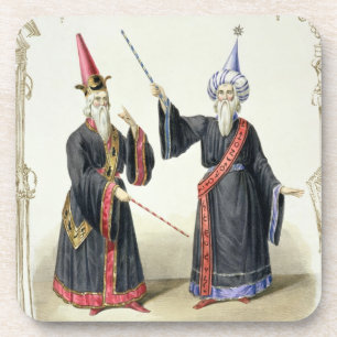 Magicians at the Carnival in Berlin, 1836 (colour Coaster
