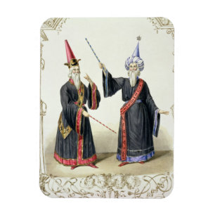 Magicians at the Carnival in Berlin, 1836 (colour Magnet