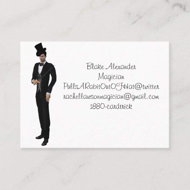 Magicians business card (Front)