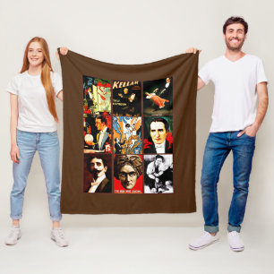 magicians illusionists psychics side show freaks fleece blanket